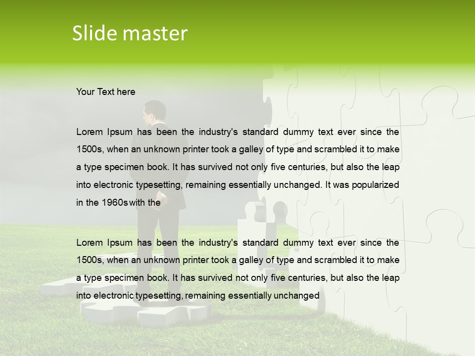 Abstract Fit Help PowerPoint Template