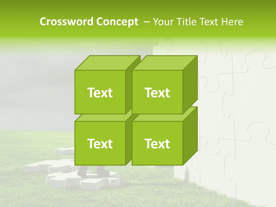 Abstract Fit Help PowerPoint Template