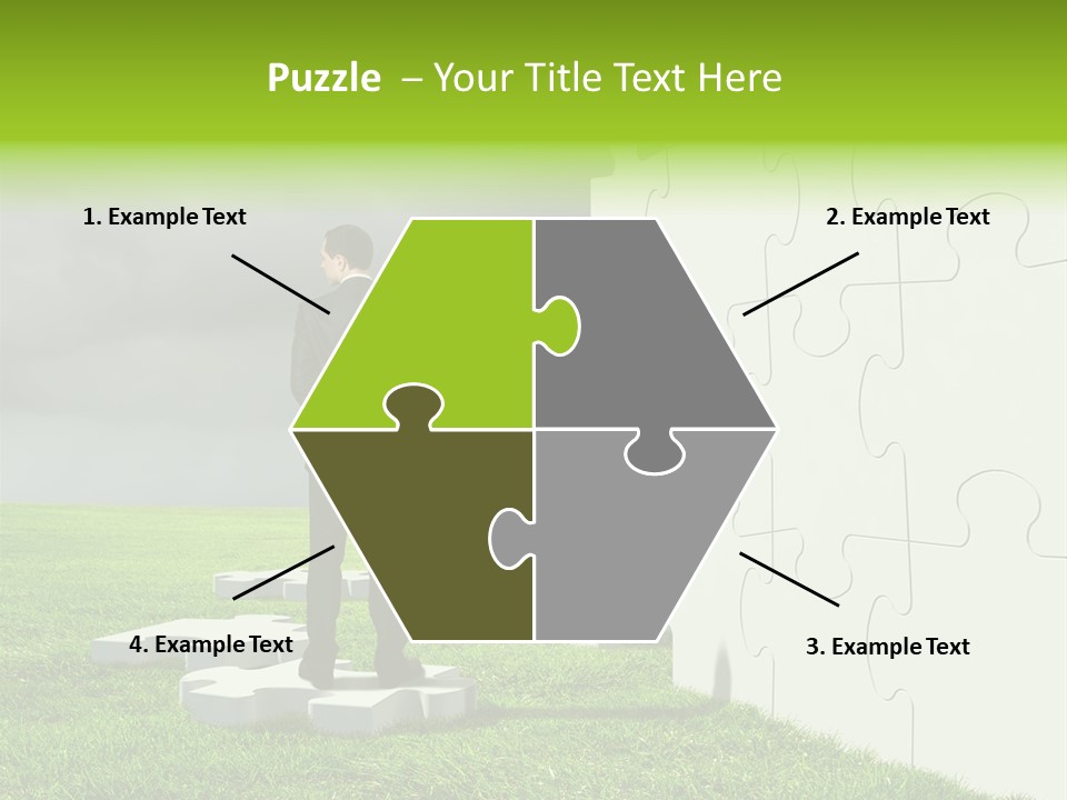Abstract Fit Help PowerPoint Template