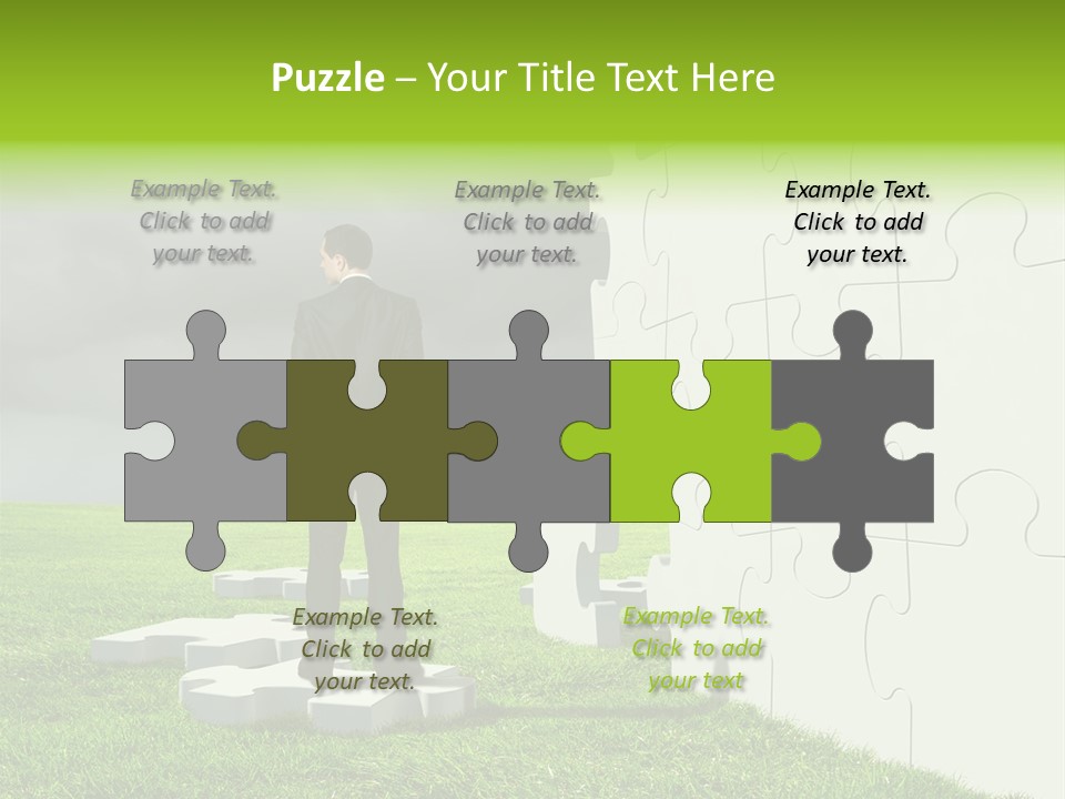 Abstract Fit Help PowerPoint Template