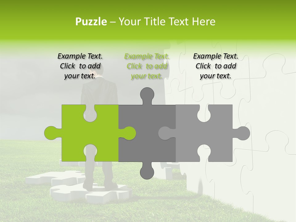 Abstract Fit Help PowerPoint Template