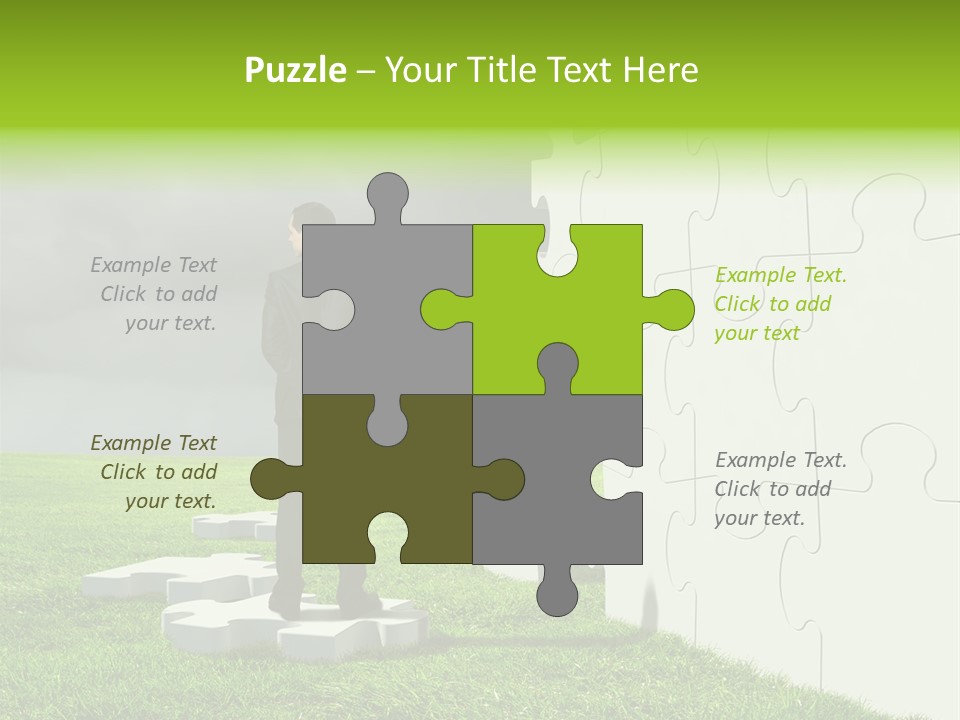 Abstract Fit Help PowerPoint Template