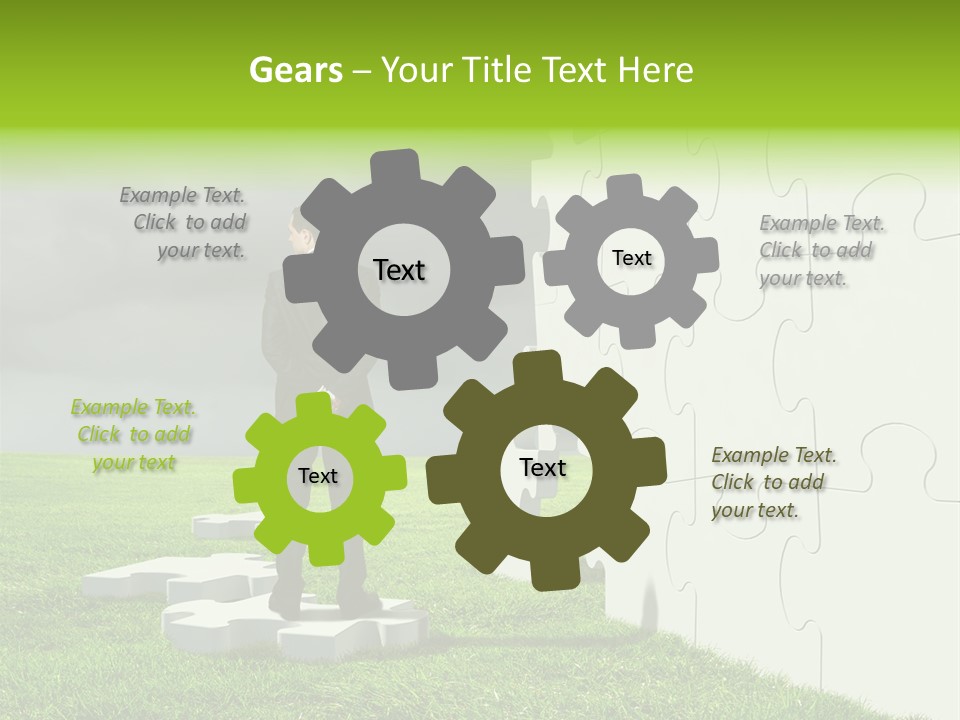 Abstract Fit Help PowerPoint Template