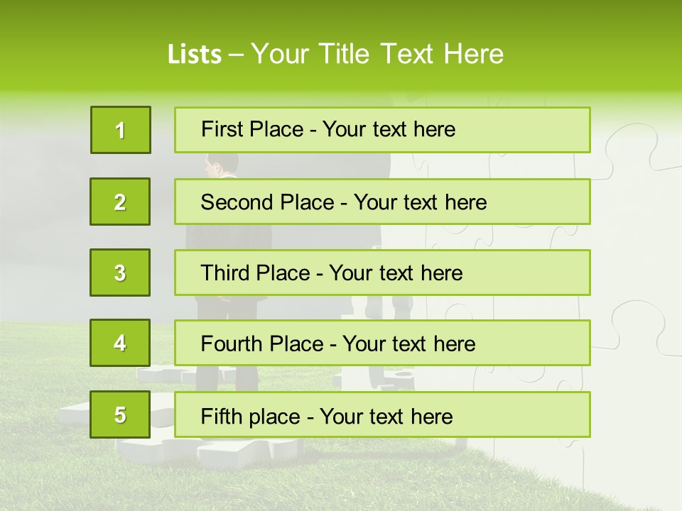 Abstract Fit Help PowerPoint Template