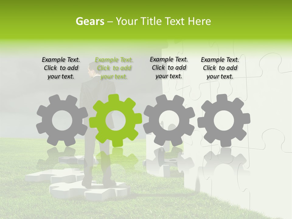 Abstract Fit Help PowerPoint Template