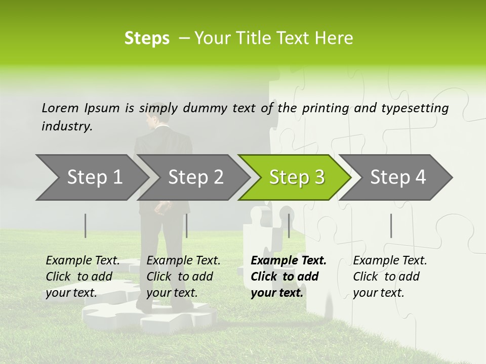 Abstract Fit Help PowerPoint Template