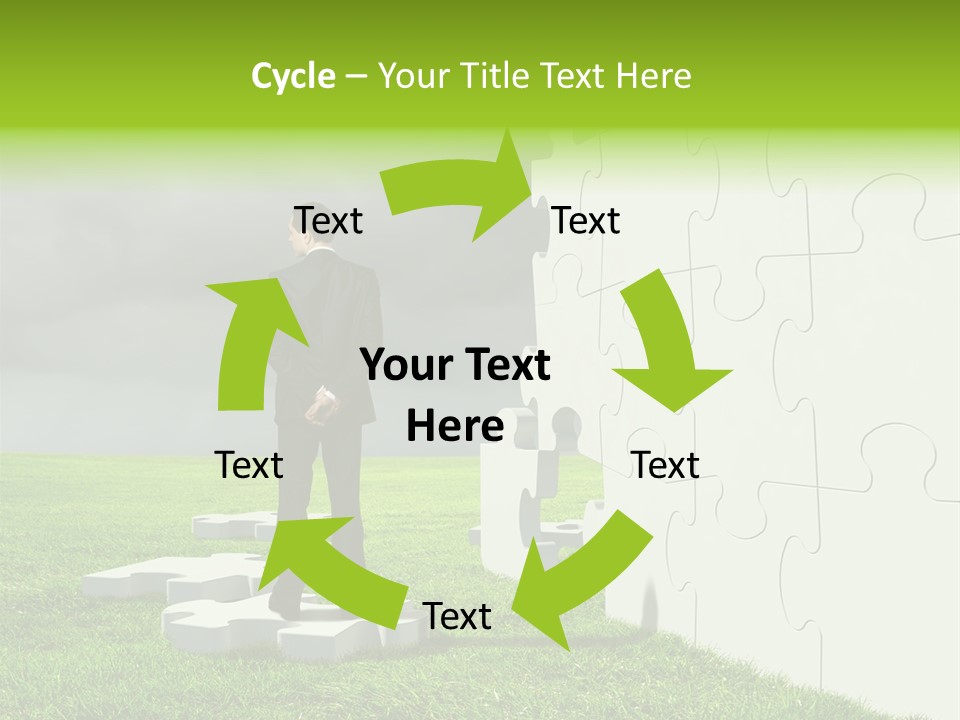 Abstract Fit Help PowerPoint Template