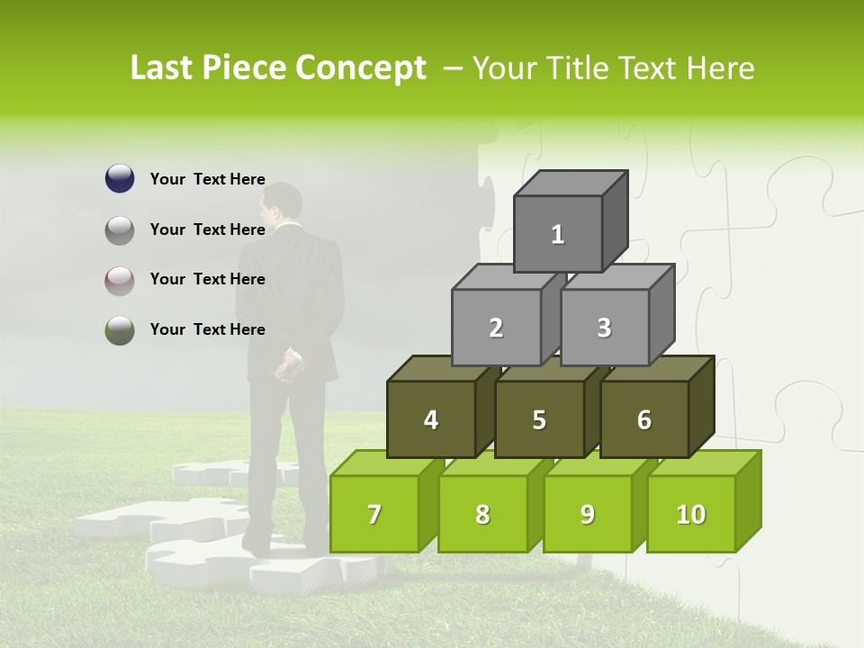 Abstract Fit Help PowerPoint Template