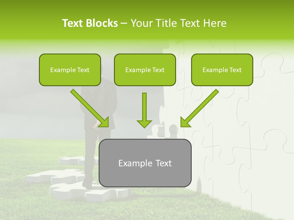 Abstract Fit Help PowerPoint Template
