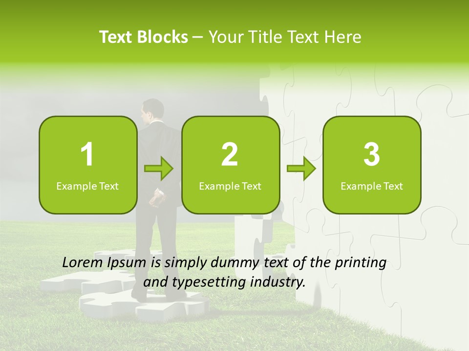 Abstract Fit Help PowerPoint Template