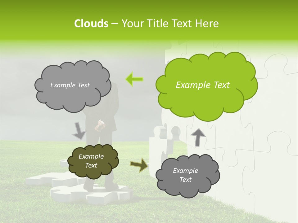 Abstract Fit Help PowerPoint Template