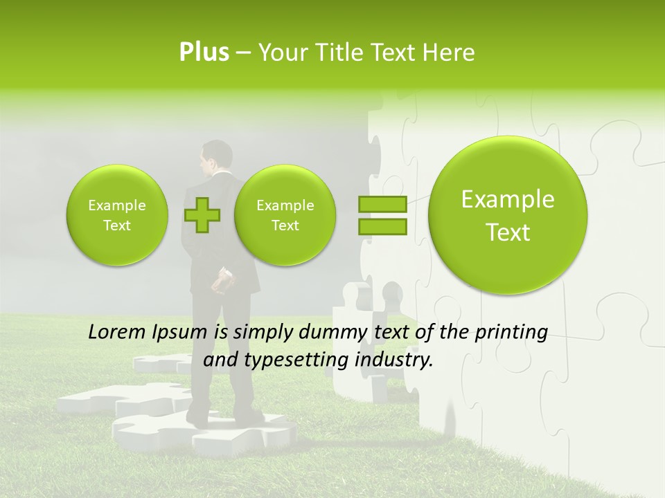 Abstract Fit Help PowerPoint Template