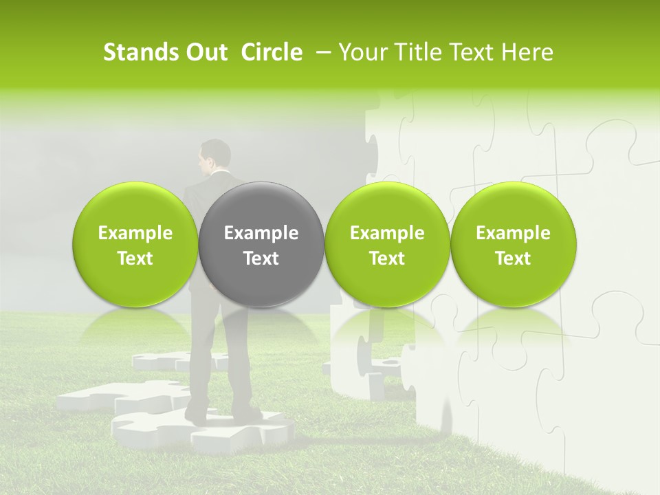 Abstract Fit Help PowerPoint Template