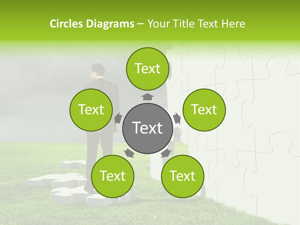 Abstract Fit Help PowerPoint Template