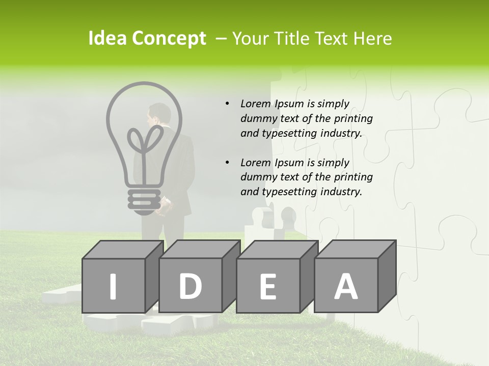 Abstract Fit Help PowerPoint Template
