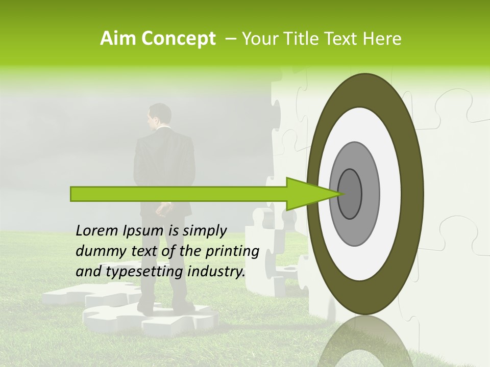 Abstract Fit Help PowerPoint Template