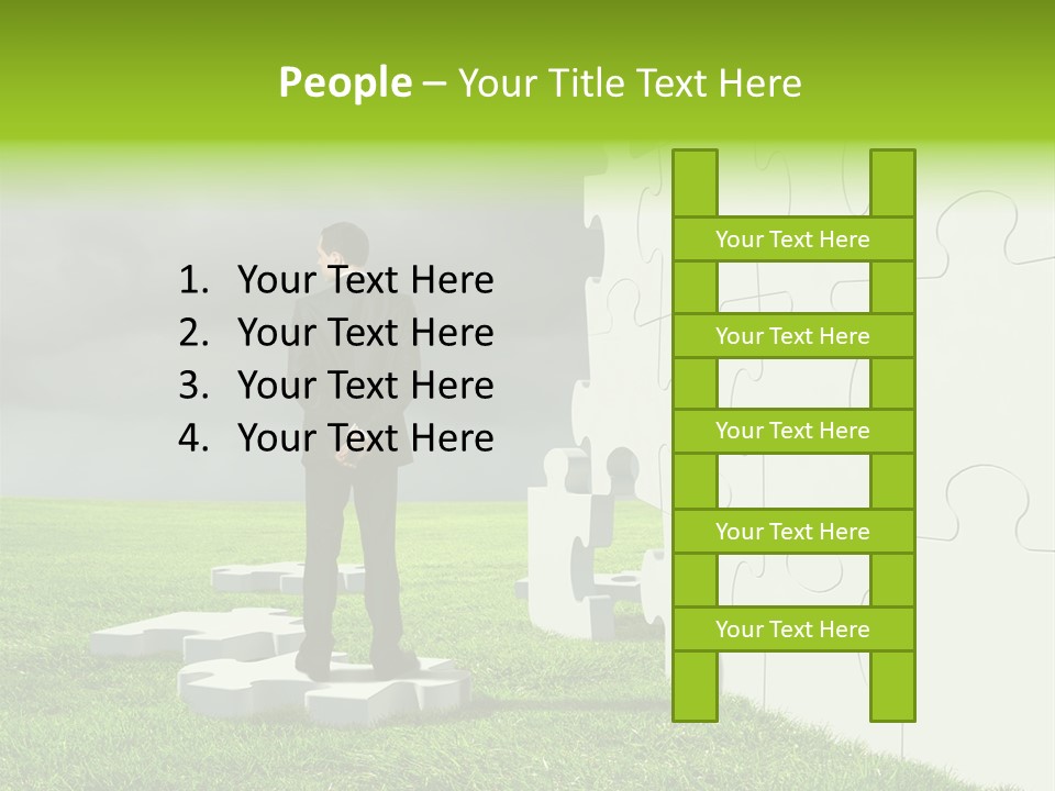 Abstract Fit Help PowerPoint Template