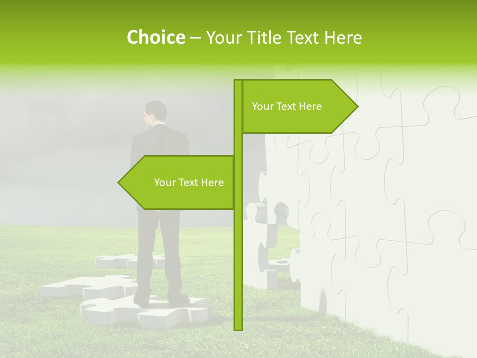 Abstract Fit Help PowerPoint Template