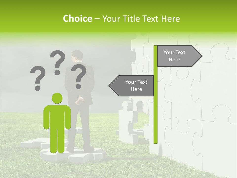Abstract Fit Help PowerPoint Template