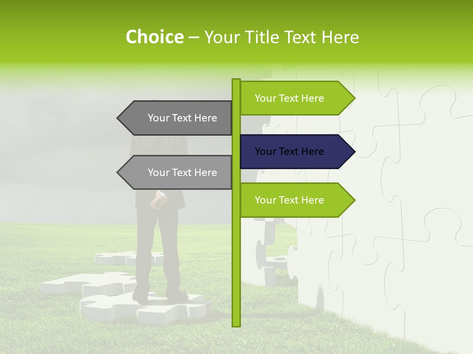 Abstract Fit Help PowerPoint Template