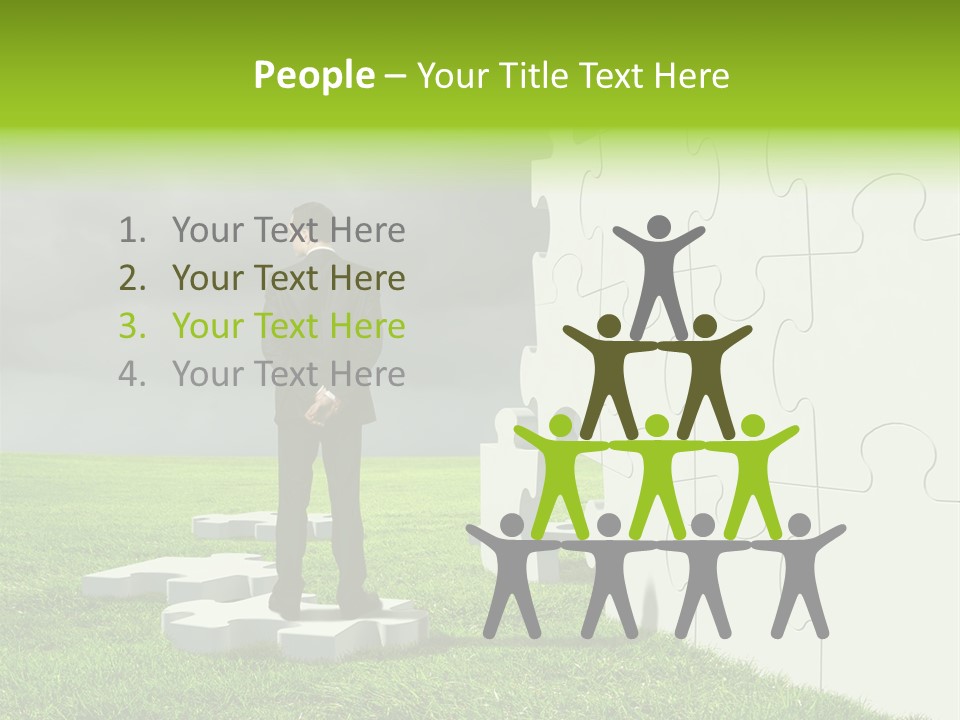 Abstract Fit Help PowerPoint Template