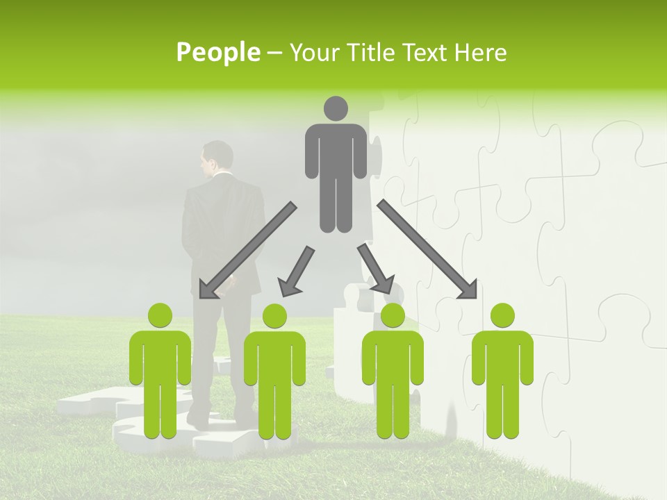 Abstract Fit Help PowerPoint Template