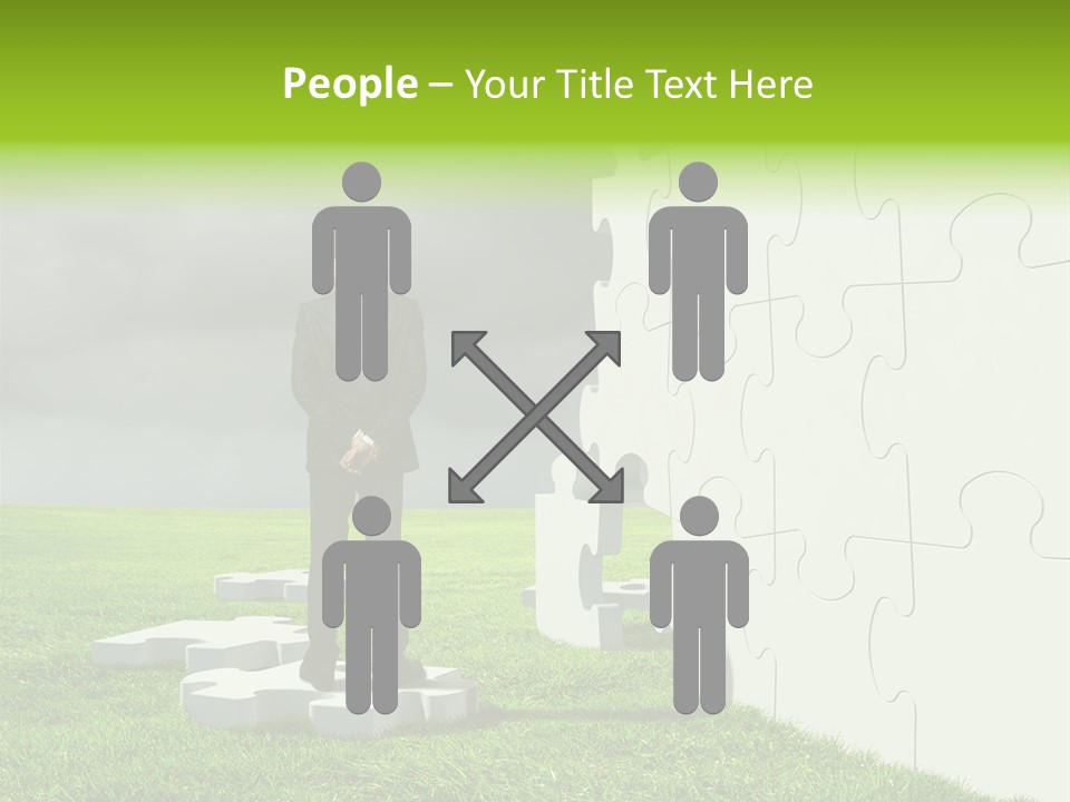 Abstract Fit Help PowerPoint Template