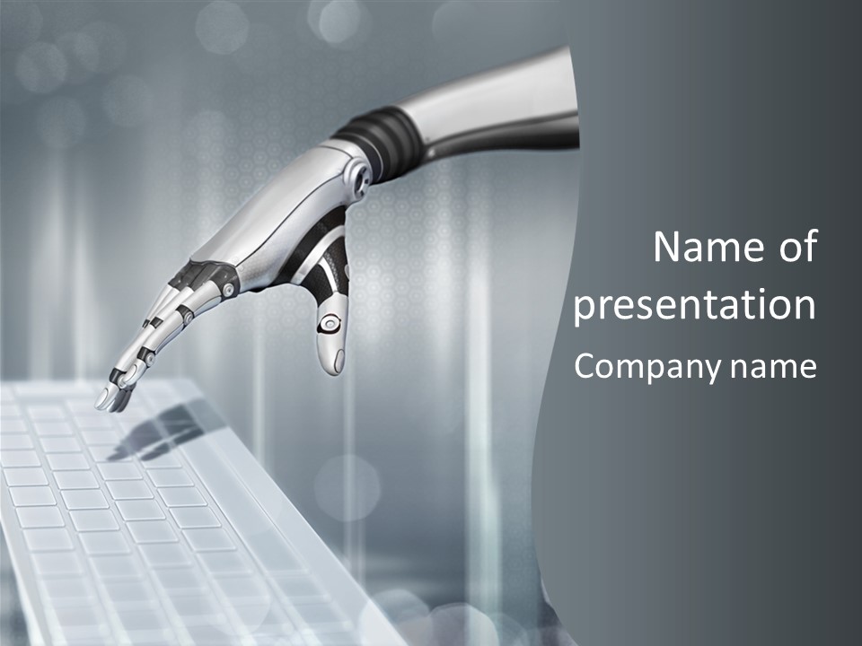 Design Cyborg Blank PowerPoint Template