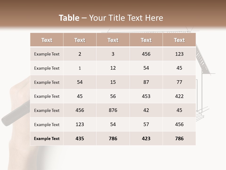 Sketching Education Pencil PowerPoint Template