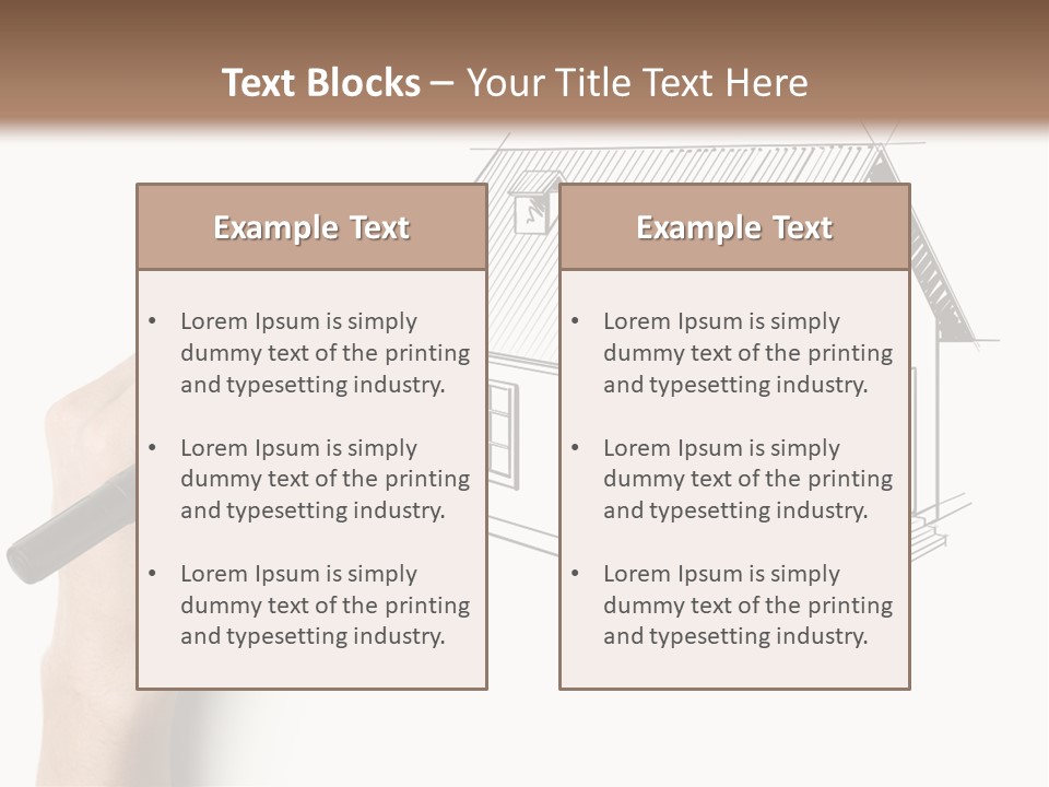 Sketching Education Pencil PowerPoint Template