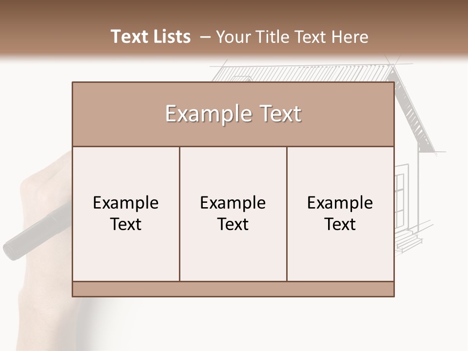 Sketching Education Pencil PowerPoint Template