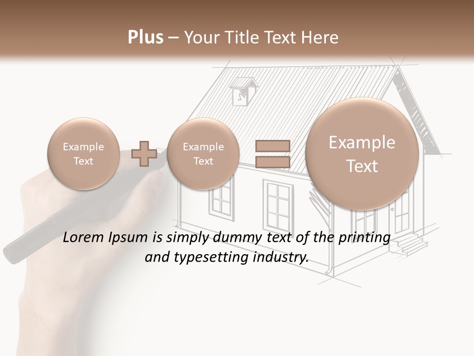 Sketching Education Pencil PowerPoint Template