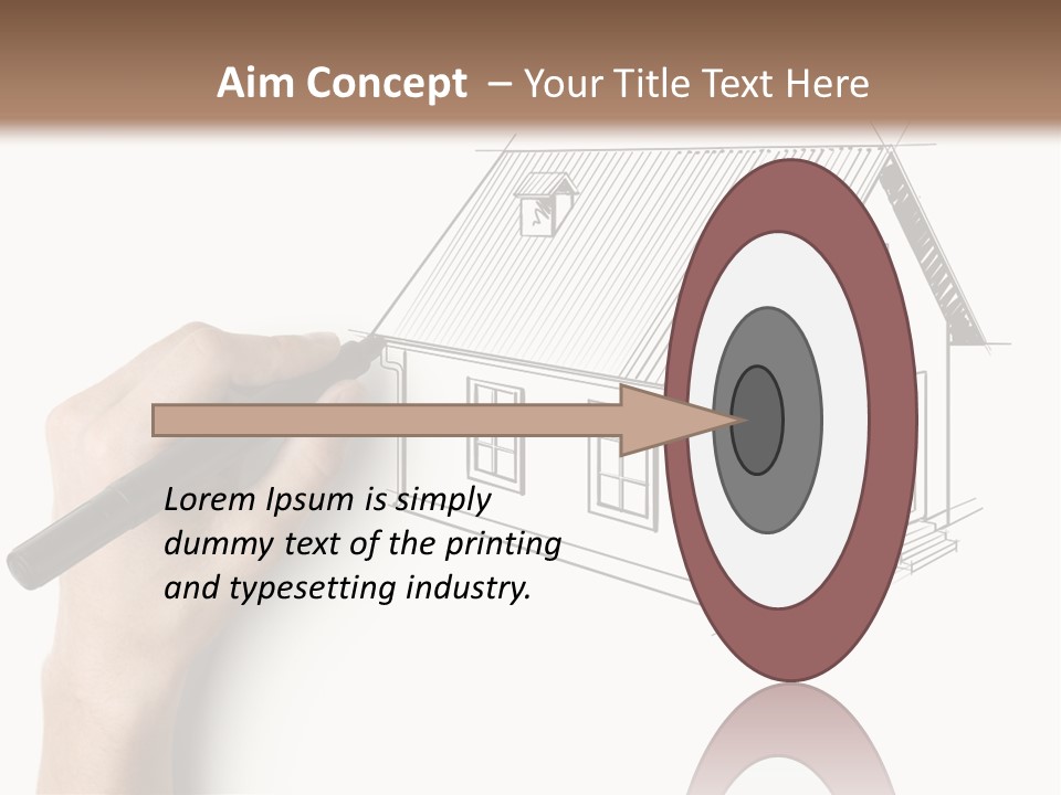 Sketching Education Pencil PowerPoint Template