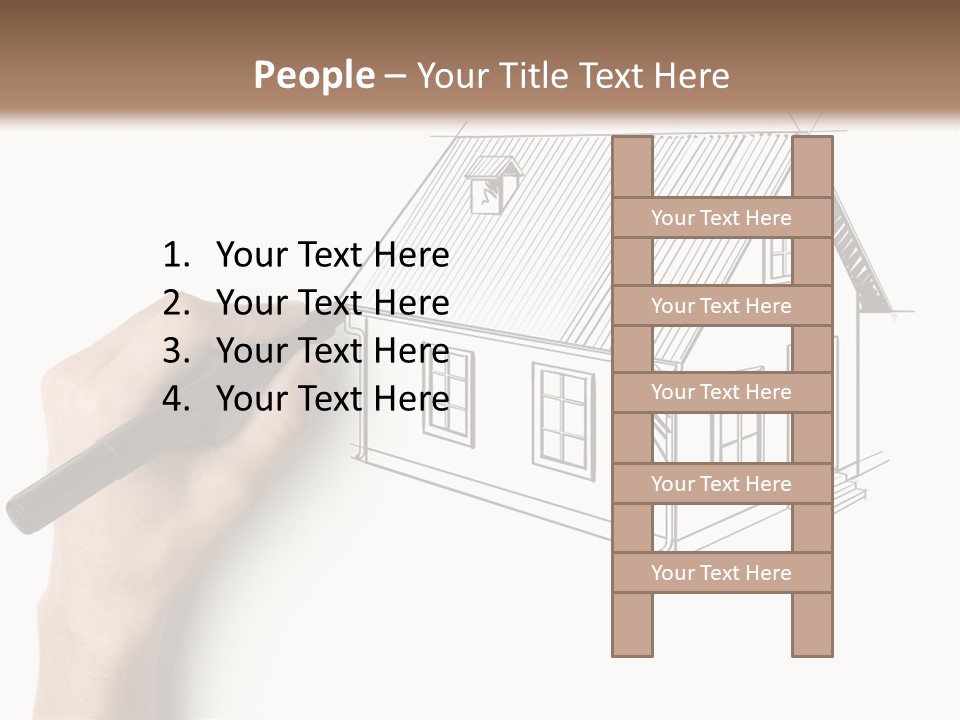 Sketching Education Pencil PowerPoint Template