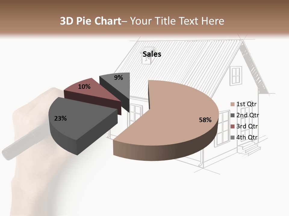 Sketching Education Pencil PowerPoint Template