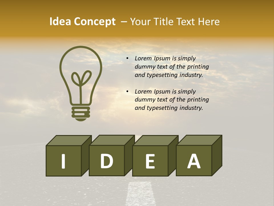 Motion Nature Fast PowerPoint Template