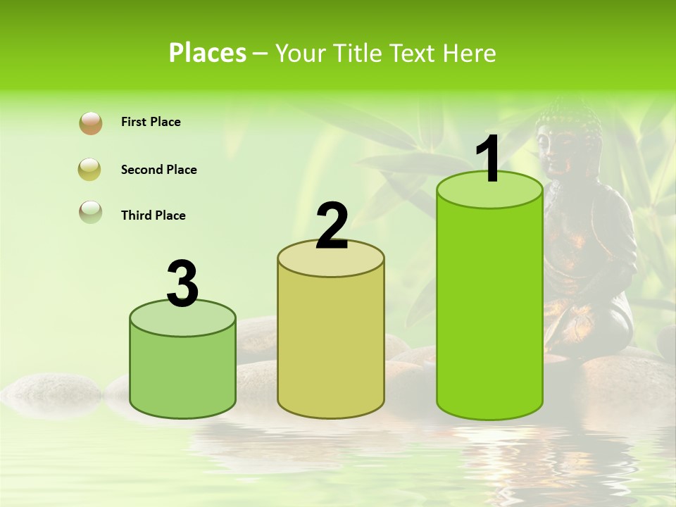 Statue Praying Thailand PowerPoint Template