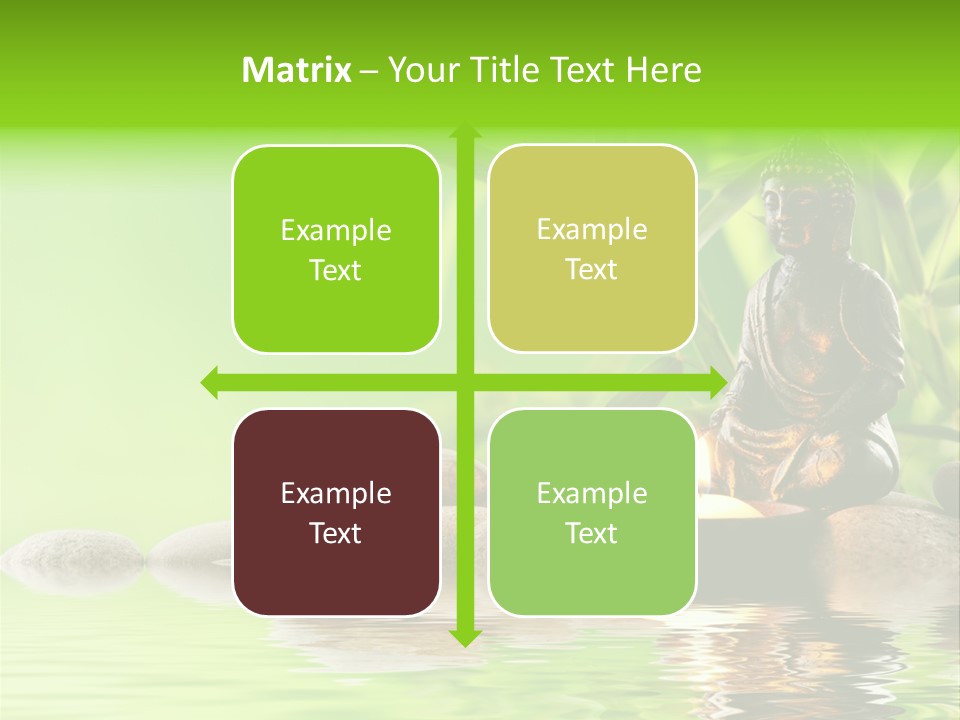 Statue Praying Thailand PowerPoint Template