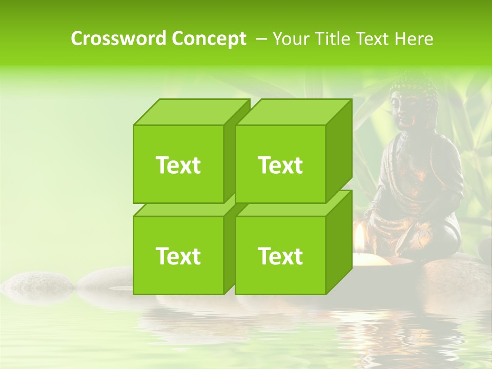 Statue Praying Thailand PowerPoint Template