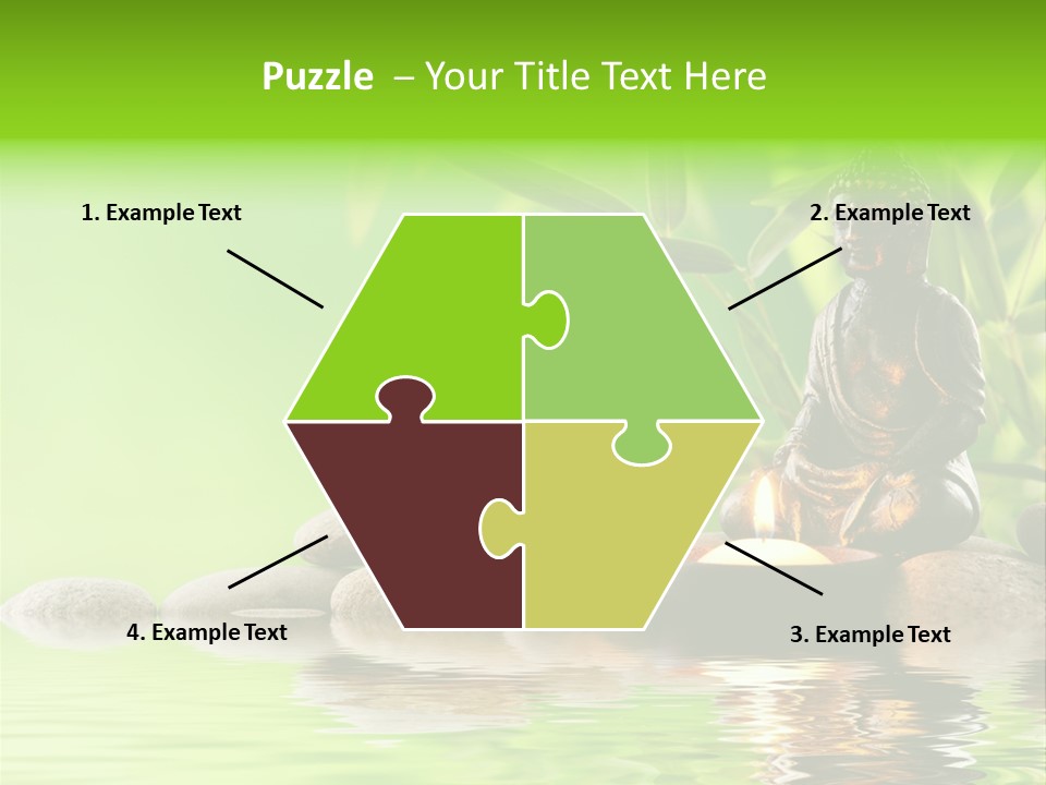 Statue Praying Thailand PowerPoint Template