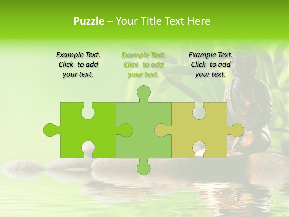 Statue Praying Thailand PowerPoint Template