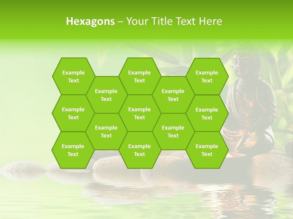 Statue Praying Thailand PowerPoint Template