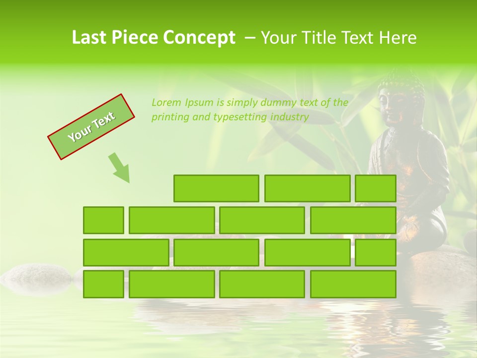 Statue Praying Thailand PowerPoint Template