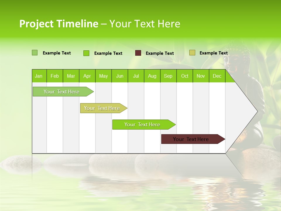 Statue Praying Thailand PowerPoint Template