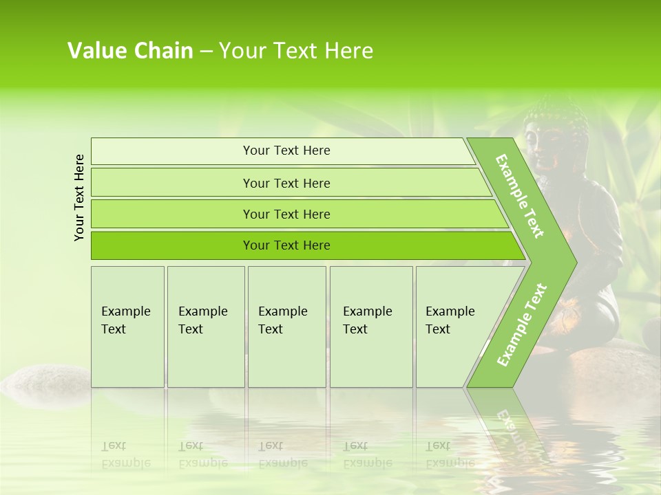Statue Praying Thailand PowerPoint Template