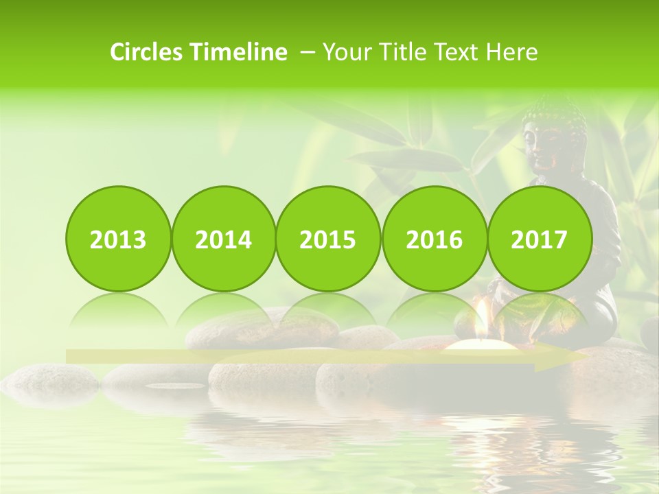 Statue Praying Thailand PowerPoint Template