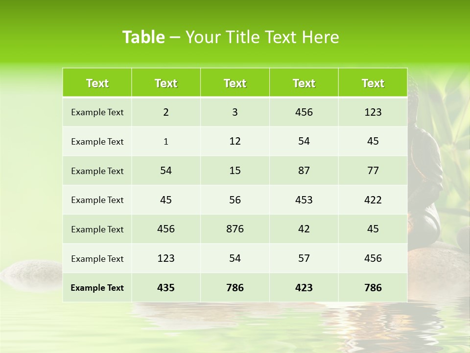 Statue Praying Thailand PowerPoint Template