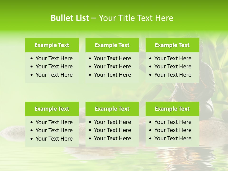 Statue Praying Thailand PowerPoint Template