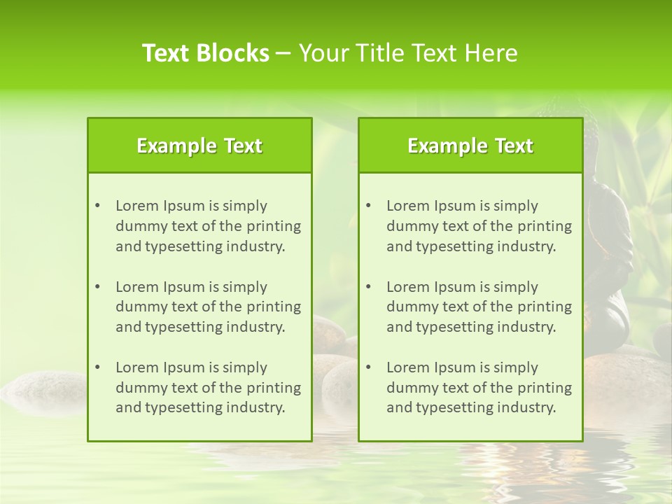 Statue Praying Thailand PowerPoint Template