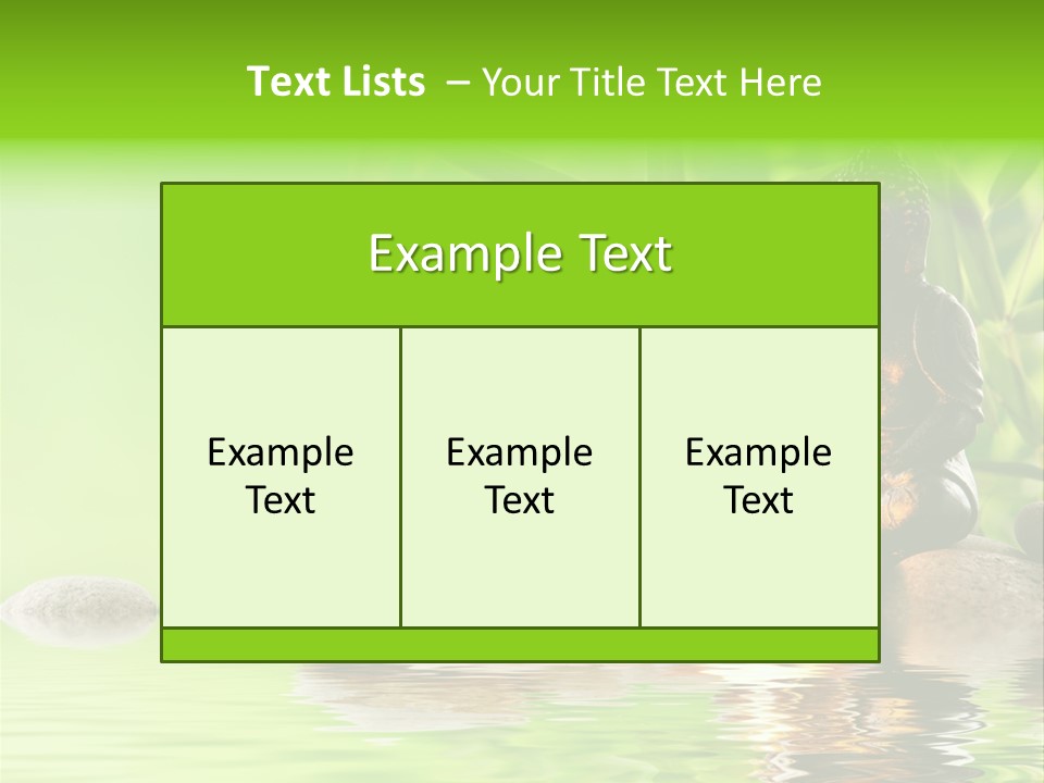 Statue Praying Thailand PowerPoint Template